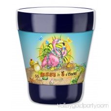 Mugzie 12-Ounce Low Ball Tumbler Drink Cup with Removable Insulated Wetsuit Cover - Flamingo Drinking